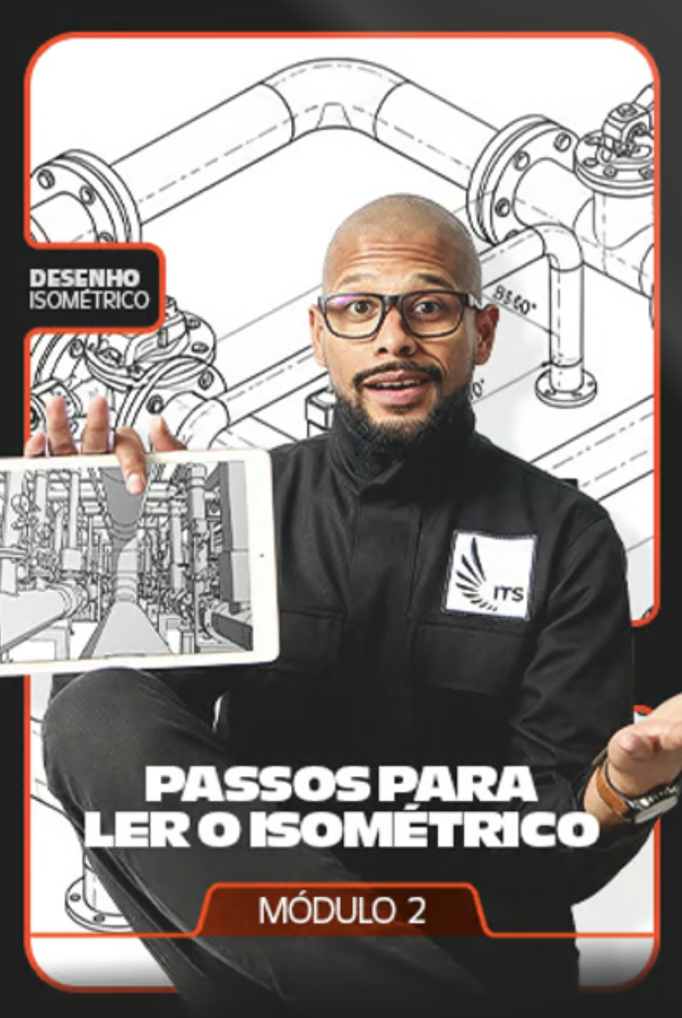 Capa do Módulo 2 do Curso de Desenho Isométrico: Passos para ler o isométrico